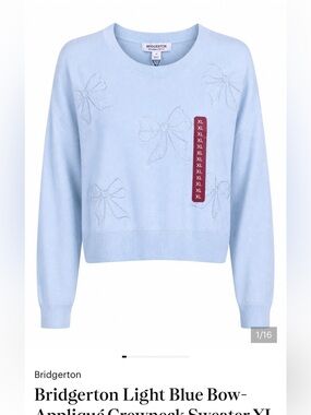 Bridgerton lite blue new with tags Sweater -